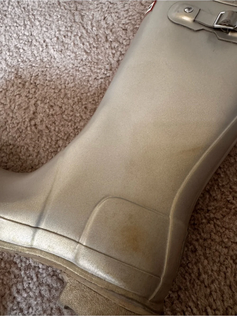Hunter KIDS' ORIGINAL NEBULA WATERPROOF RAIN BOOT IN PALE GOLD